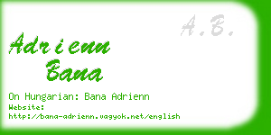 adrienn bana business card